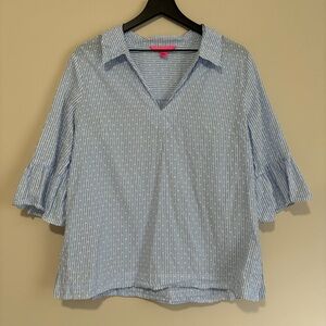 Lily Pulitzer 100% Cotton Blouse Top